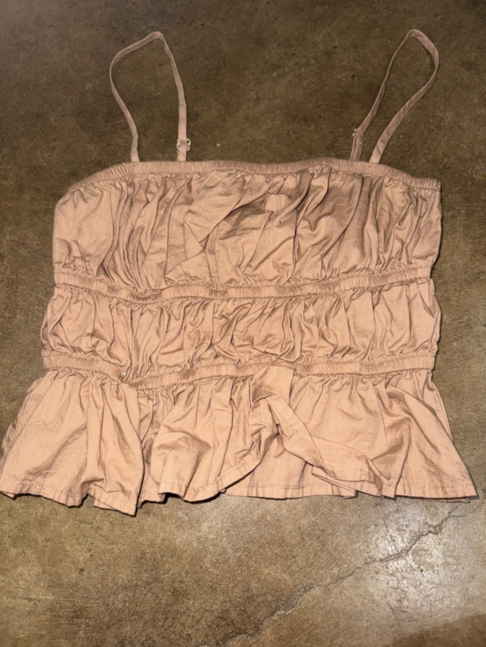 Lee Blush Pink Ruffle Tiered Cami